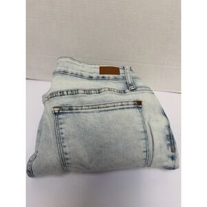 Judy Blue Hi-Rise Slim Fit Cropped Acid Wash Denim Jeans Size 16W Style #88341